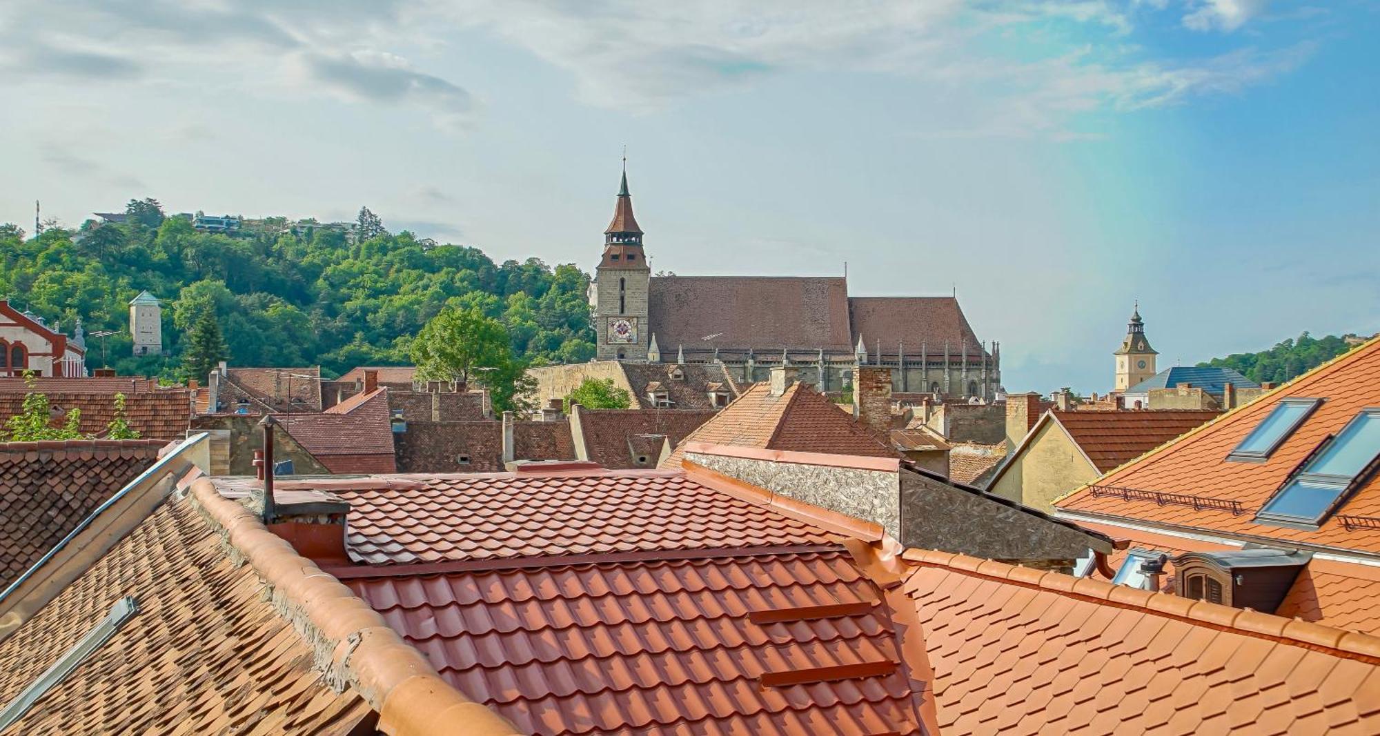 Rooftop Proprety With Large Terrace & Stunning Views - Braşov Buitenkant foto